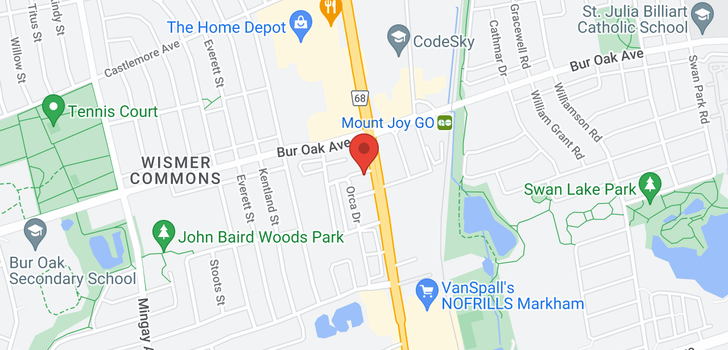 map of #715 -9582 MARKHAM RD